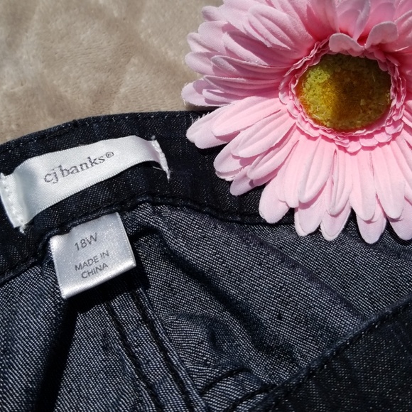 CJ Banks Black Studded Jeans - Picture 3 of 3